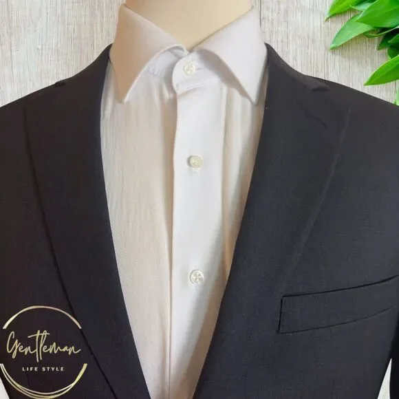 Pronto Uomo Men's 40L Charcoal Gray Wool Blazer Sport Coat 2-Button Suit Jacket